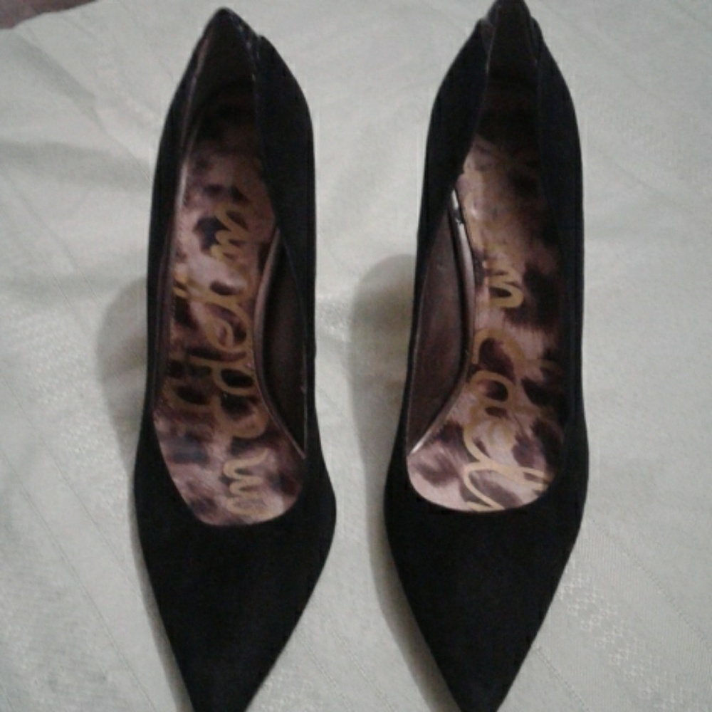 Sam Edelman heels black suede